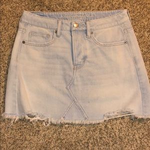 american eagle jean skirt